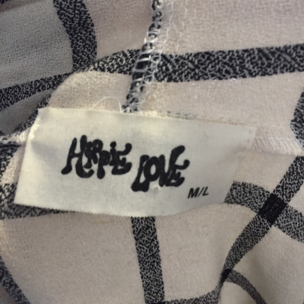Hippie Love Open Cardigan Window Pain Size M / L - Picture 7 of 7